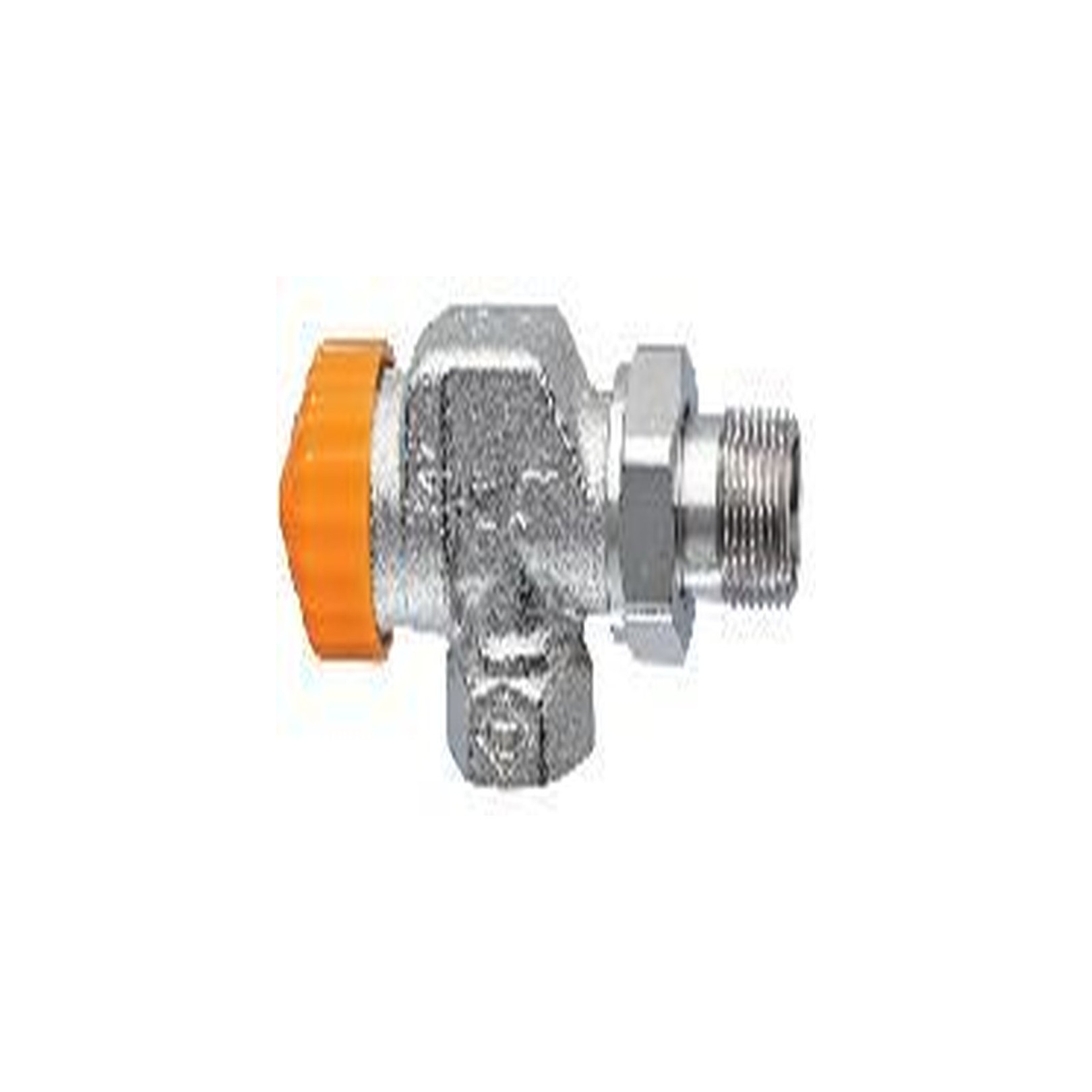Heimeier Thermostatventil Eclipse DN10 3/8 Axialform Rotguss vernickelt Durchflussregelung 3930-01.000