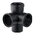 Geberit Silent-PP Eckabzweig DN100 87 Grad d110 schalloptimiert 390559141