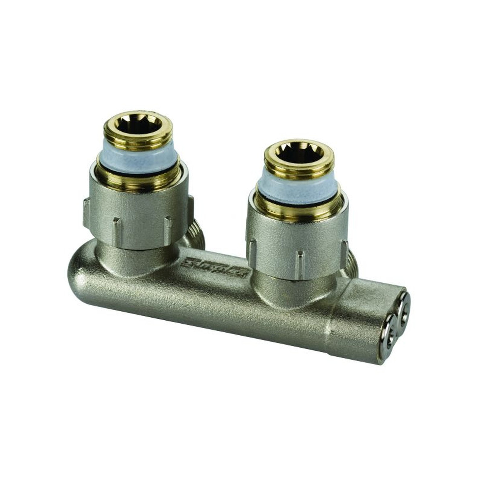 Flamco Simplex Umlenkstück Eck E1/50 G3/4i G3/4a Messing vernickelt F10077