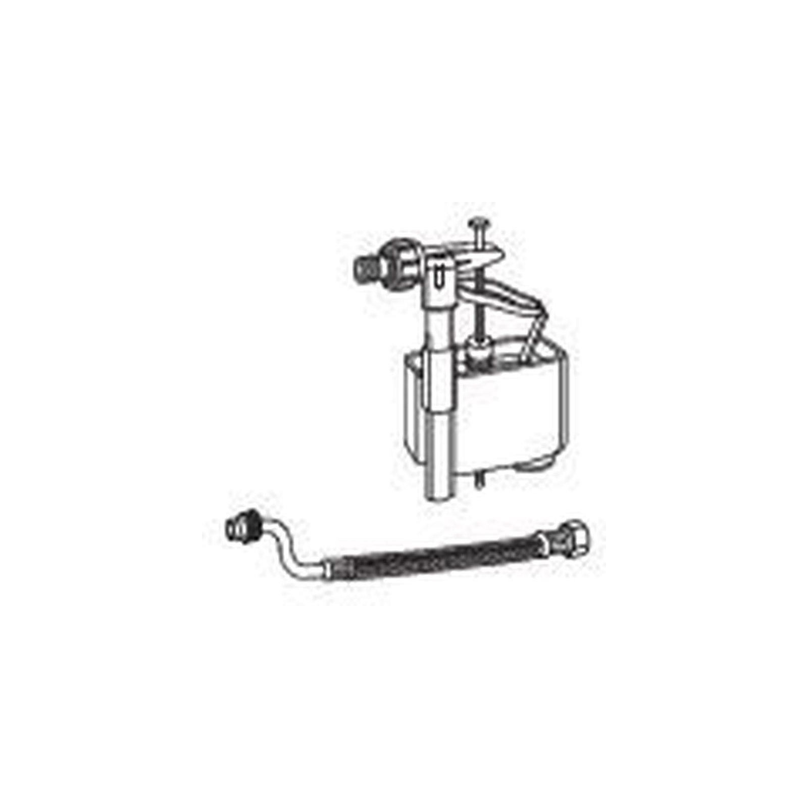 MEPA Fuellventil VARIVIT 590734 Halterung,Füllventil und Panzerschlauch