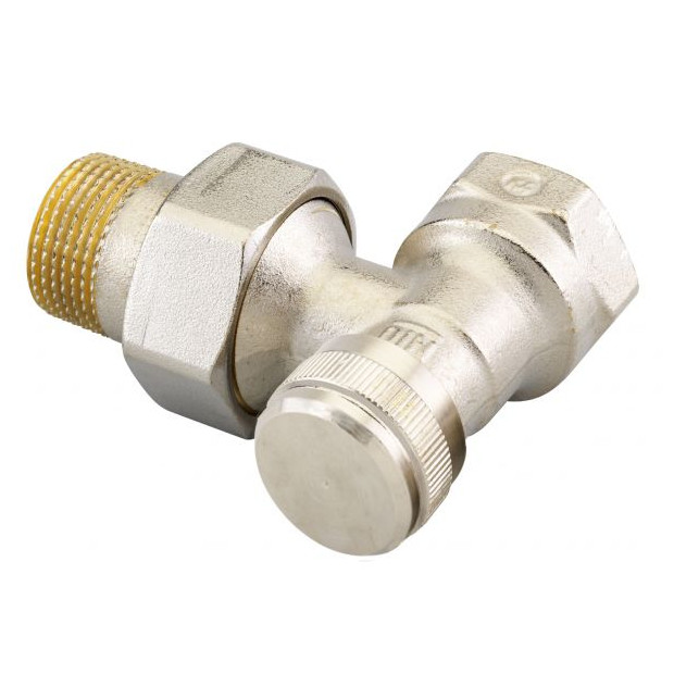 Danfoss Rücklaufverschraubung RLV 20 Eck R 3-4 vernickelt absperrbar regulierbar 003L0145
