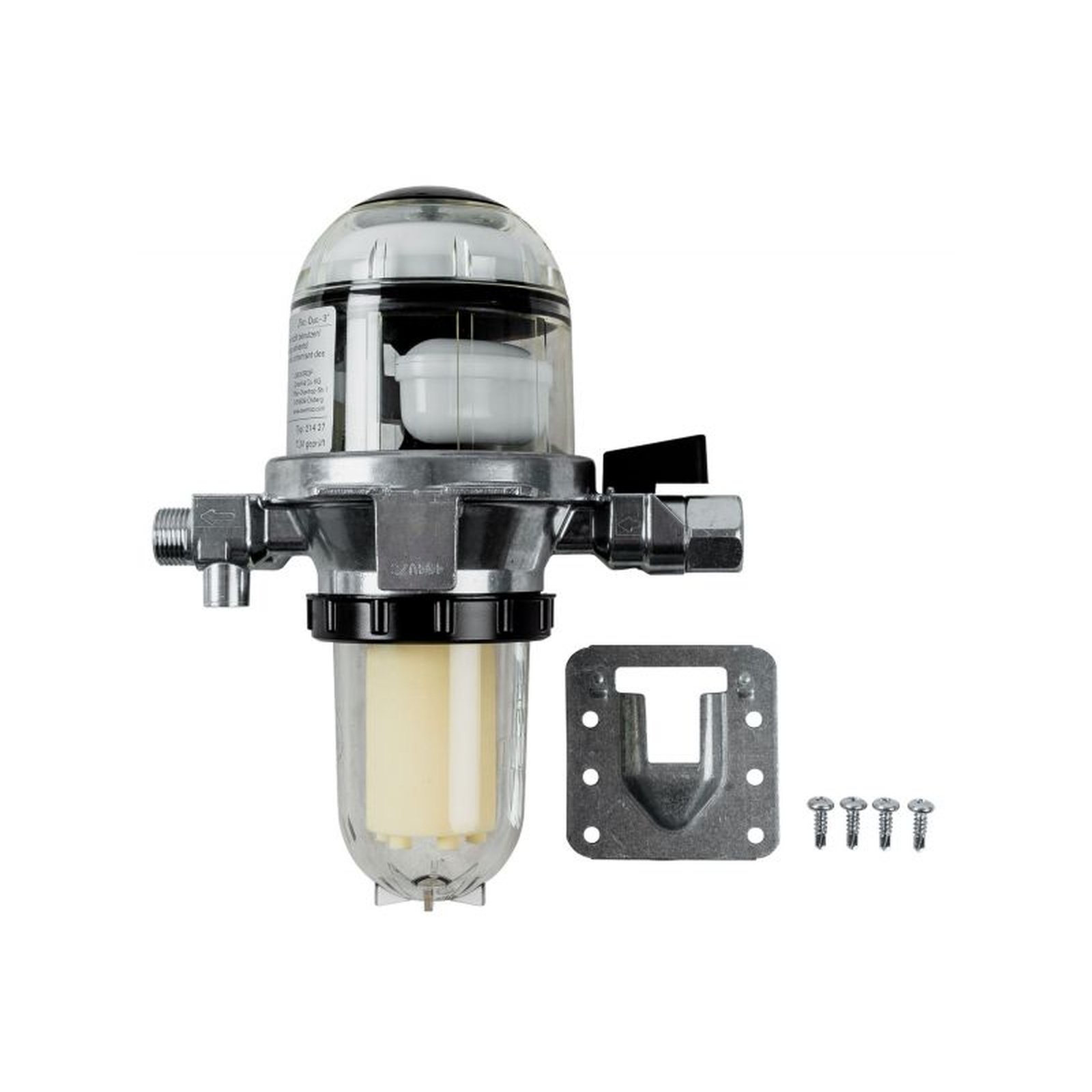 Wolf Heizölfilter Einstrangsystem Absperrventil transparent Filtereinsatz G3/8 80kg/h 2400405