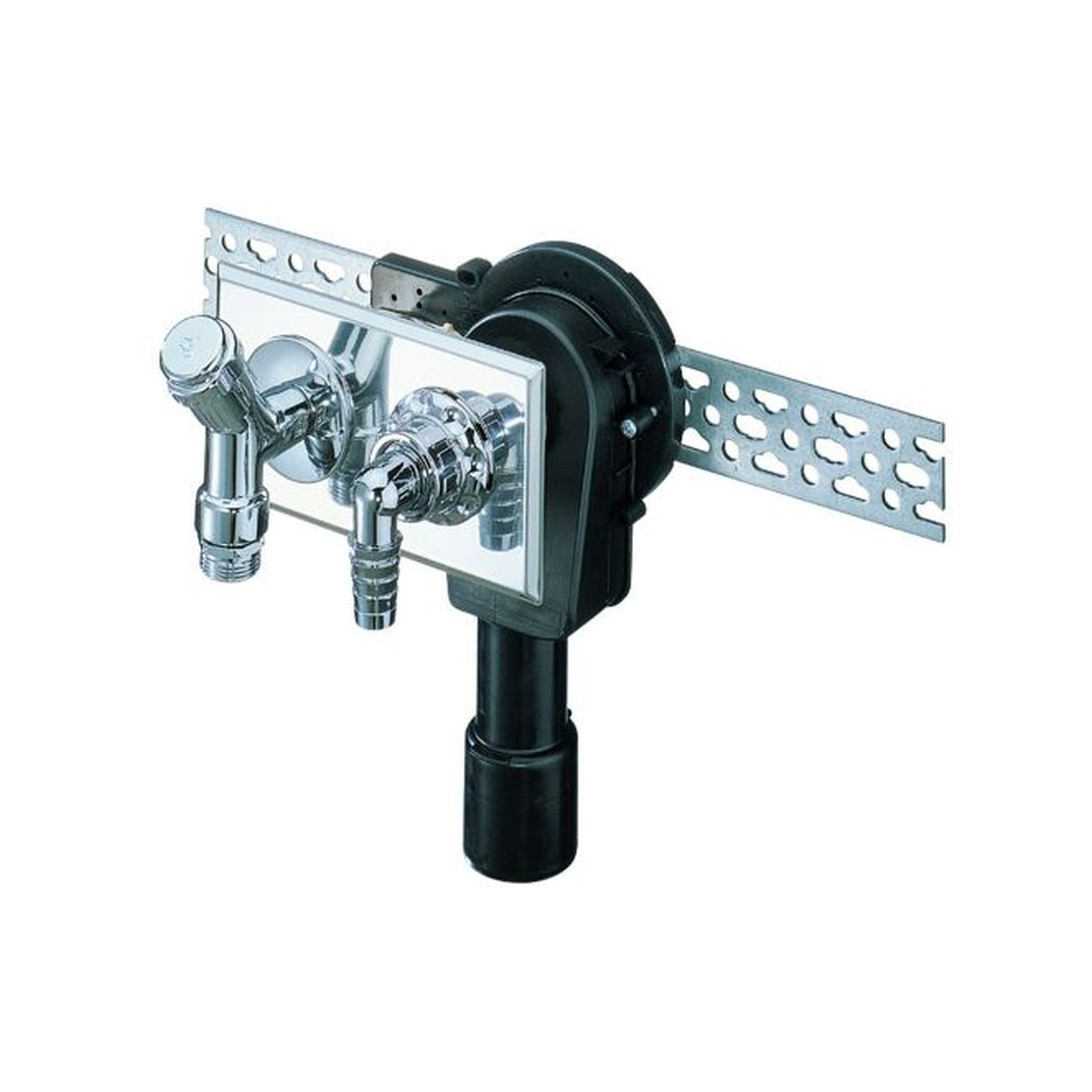 DALLMER Unterputz-Siphon 406 DN 40/50 waagerechter Einbau strömungsgünstiges Gehäuse Polyethylen 130600