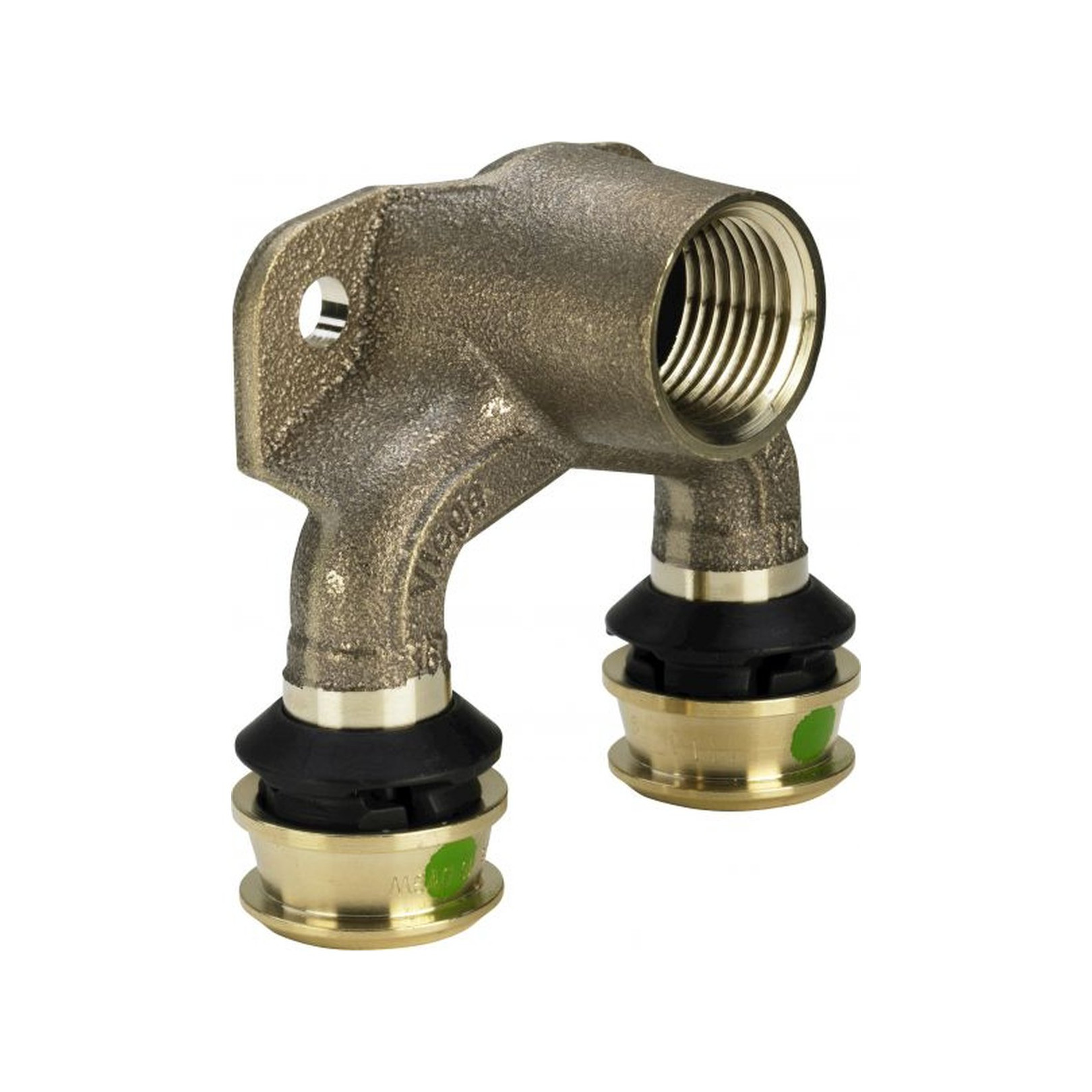 Viega Pressfitting Raxofix 5325.7 Doppelwandscheibe 16mm 1/2 IG Siliziumbronze SC-Contur 645946