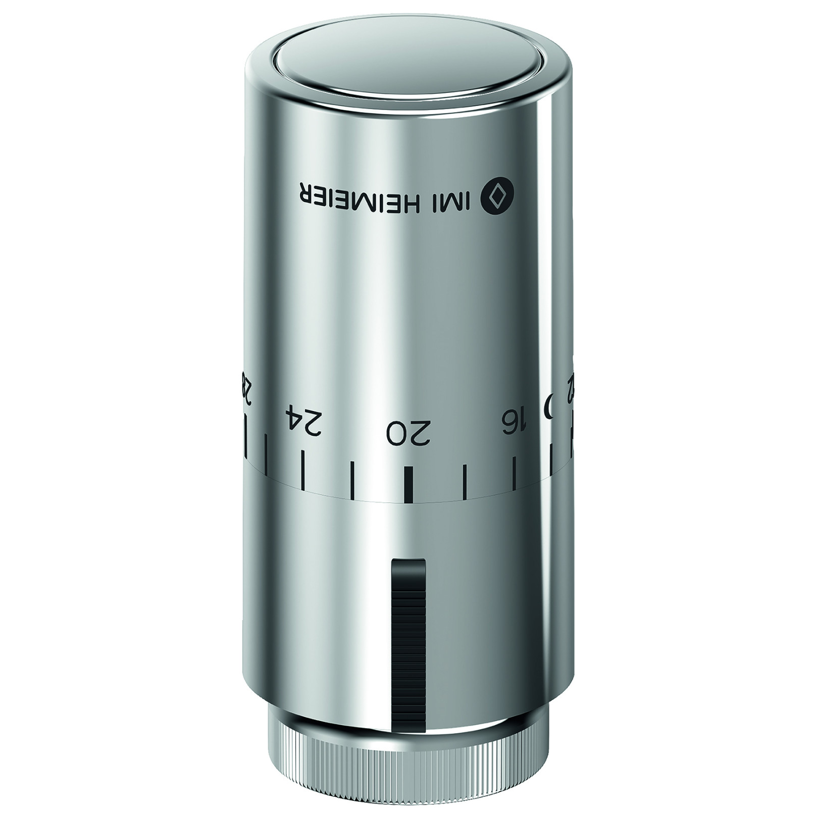 IMI Hydronic Thermostatkopf Halo 7500-00.501 verchromt eingebauter Fühler flüssigkeitsgefüllt KEYMARK DIN EN 215
