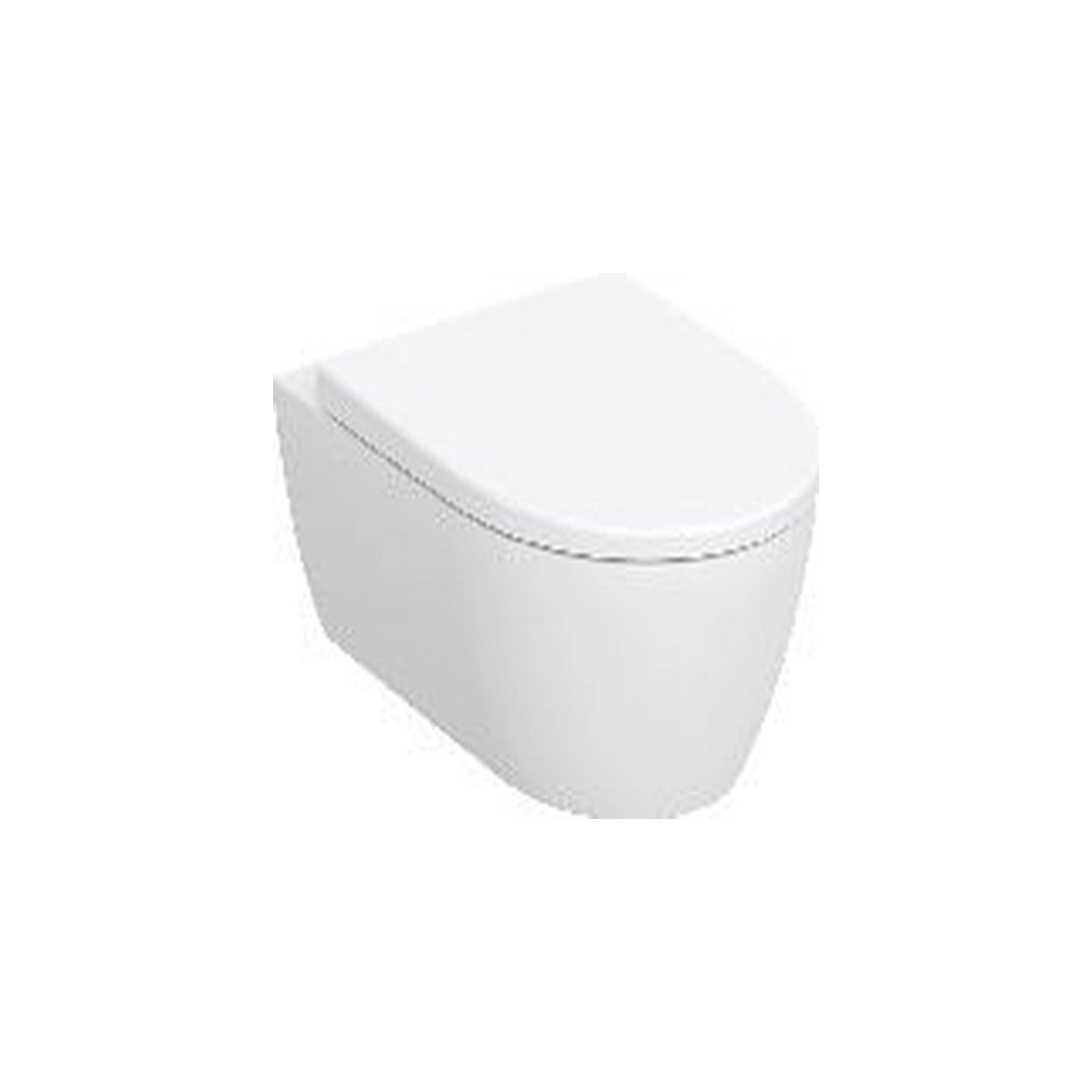 GEBERIT iCon Set Wand-WC mit WC-Sitz, Ri Tiefspüler, geschl. Form, T:53cm, weiß