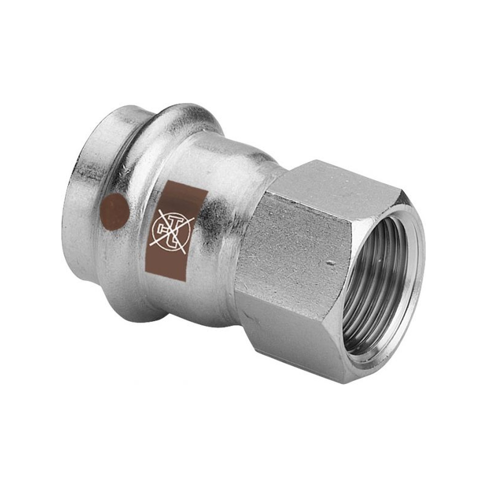 Viega Übergangsstück Temponox 811778 18 mm Rp 3/4 Stahl nicht rostend SC-Contur EPDM