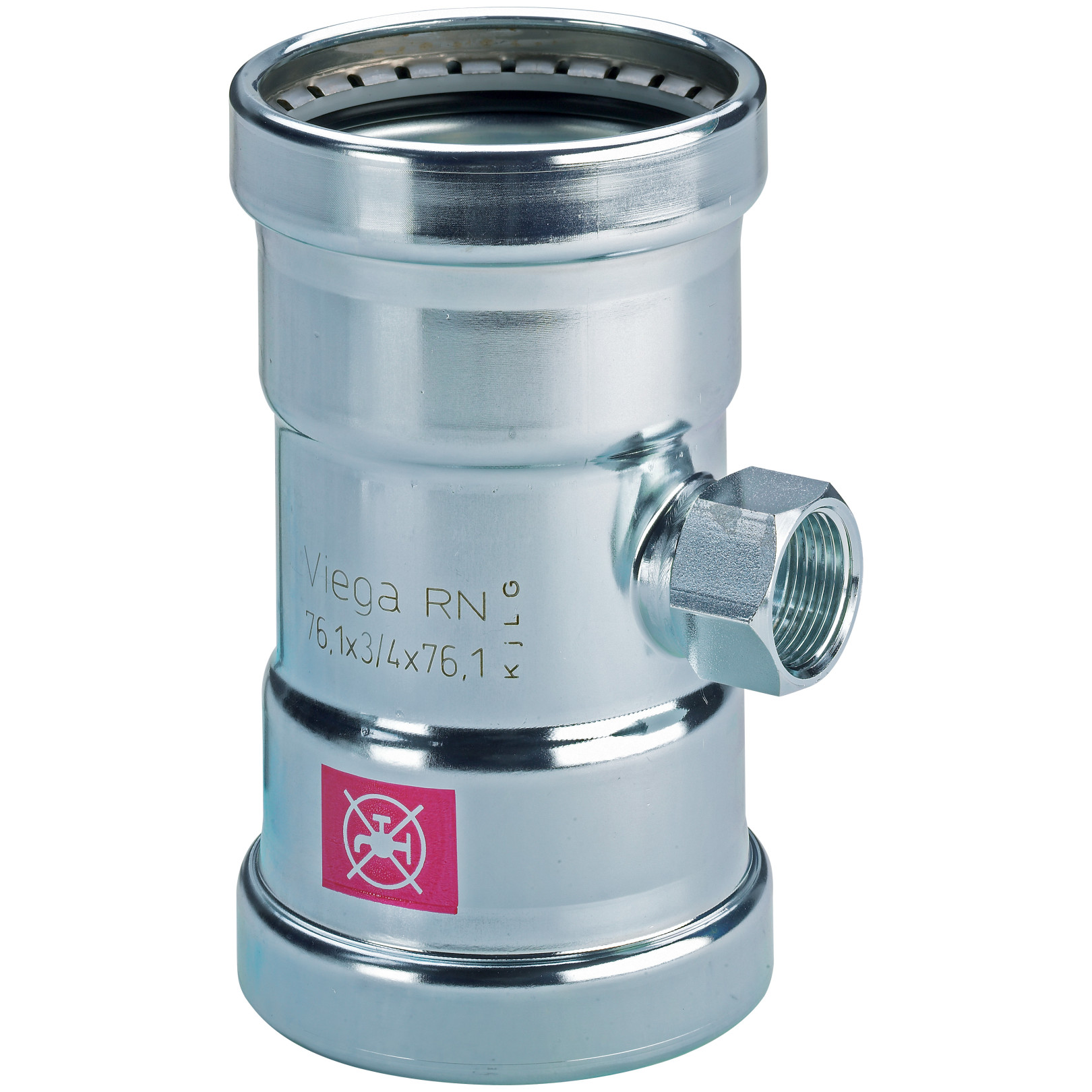 Viega Prestabo T-Stück 1117.2XL 88,9x3-4x88,9 unlegierter Stahl IG 598082