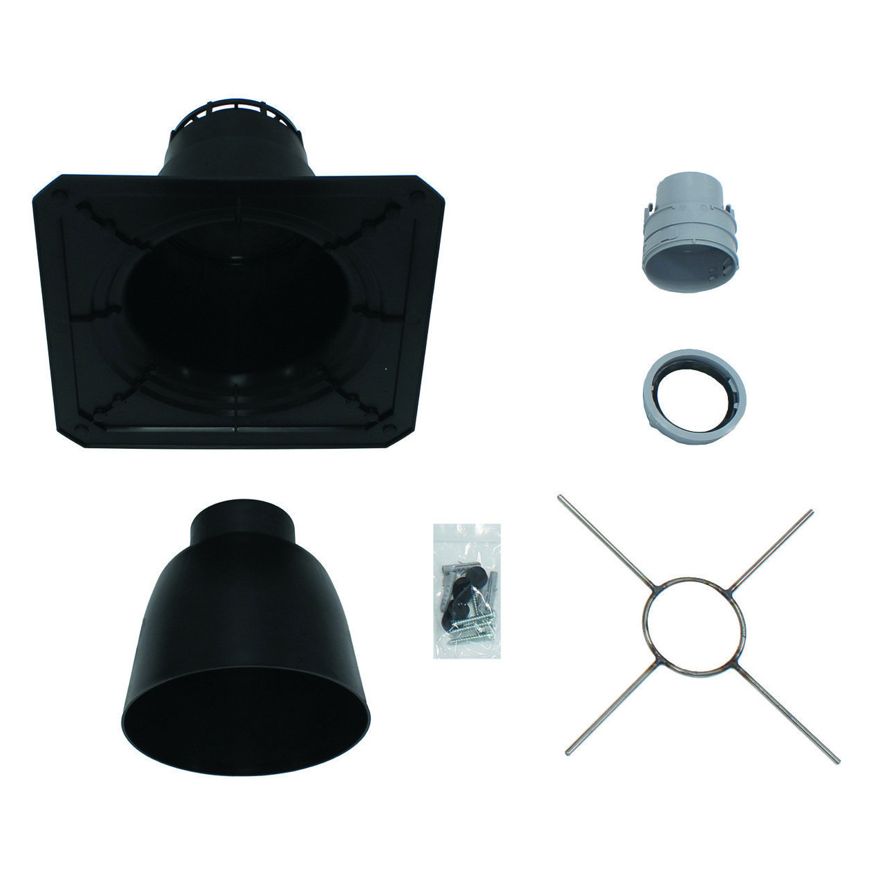 Vaillant Schachtabdeckung PP 80 Grundelemente Set flexible Abgasleitung DN 80 Befestigung 303510