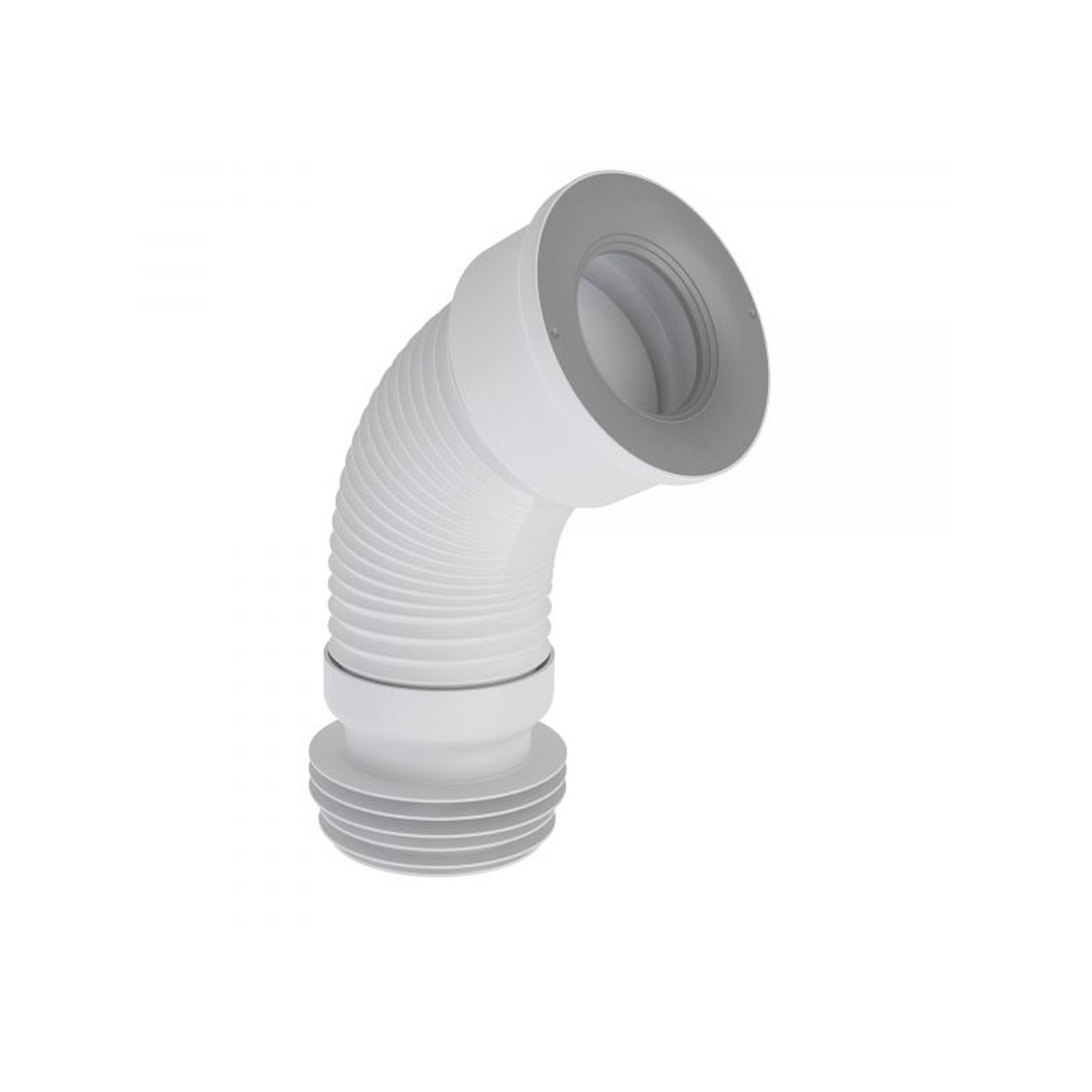 Airfit WC-Anschlussrohr flexibel weiß DN 98-105 285-500 mm ausziehbar 90010WA