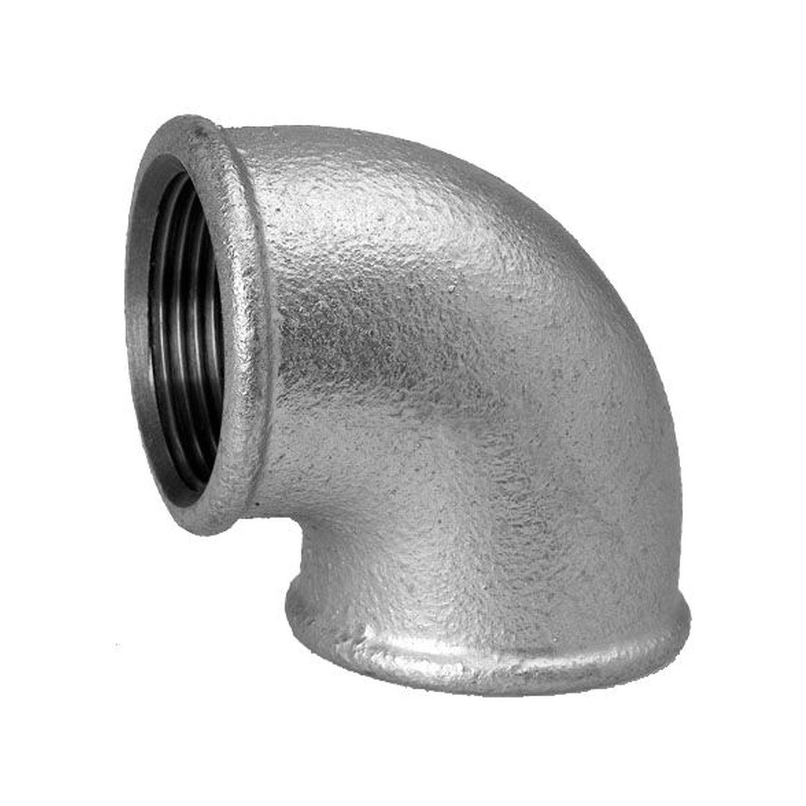 Hermann Schmidt Temperguss 90 Winkel DN10 3/8 Zoll IG IG verzinkt 90 Grad 13090010