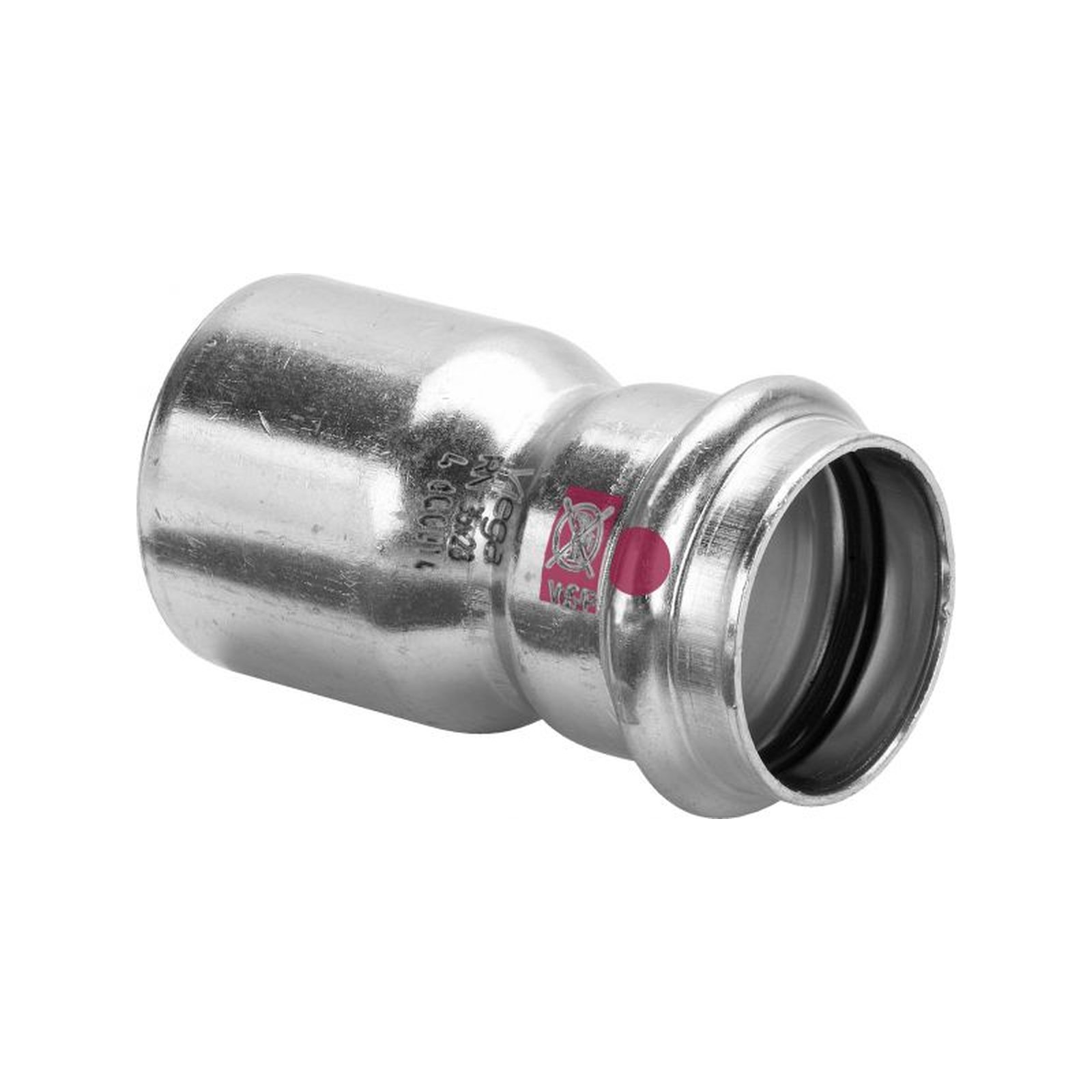 Viega Reduzierstueck Prestabo 1115.1 18x15mm SC-Contur Stahl verzinkt EPDM Dichtelement 558499 Viega Reduzierstück Prestabo 42 x 28 mm SC-Contur Stahl verzinkt EPDM 642778