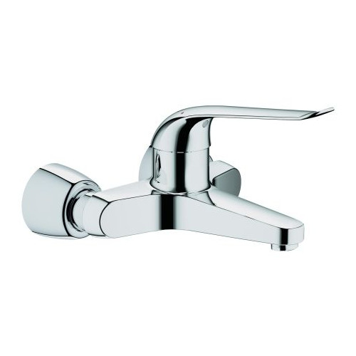GROHE Waschtischarmatur Euroeco Spec Einhebel Wandmontage Gussauslauf 221mm chrom 32779000