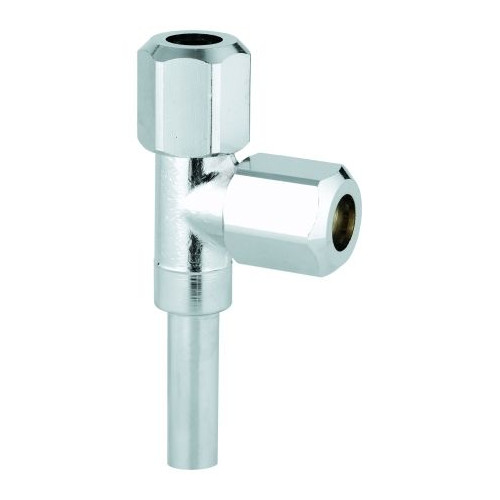 GROHE WAS-T-Abzweigstück 41007 DN10 Eckventil chrom 3-8 Zoll Quetschverschraubung Long-Life 41007000