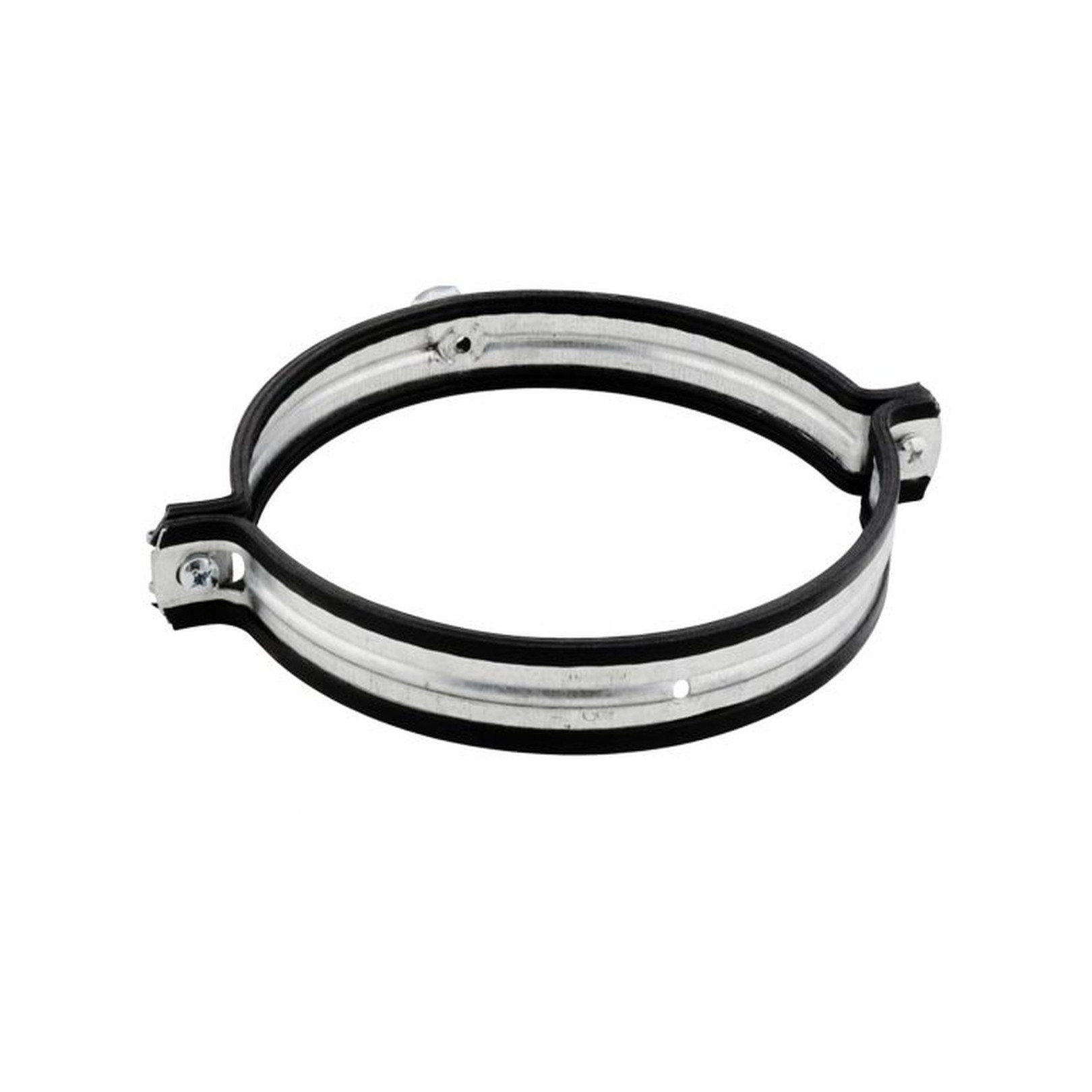 WALRAVEN Lüftungsschelle Aero 125 mm M8 sendzimirverzinkt Schallschutzeinlage TPE 4115125