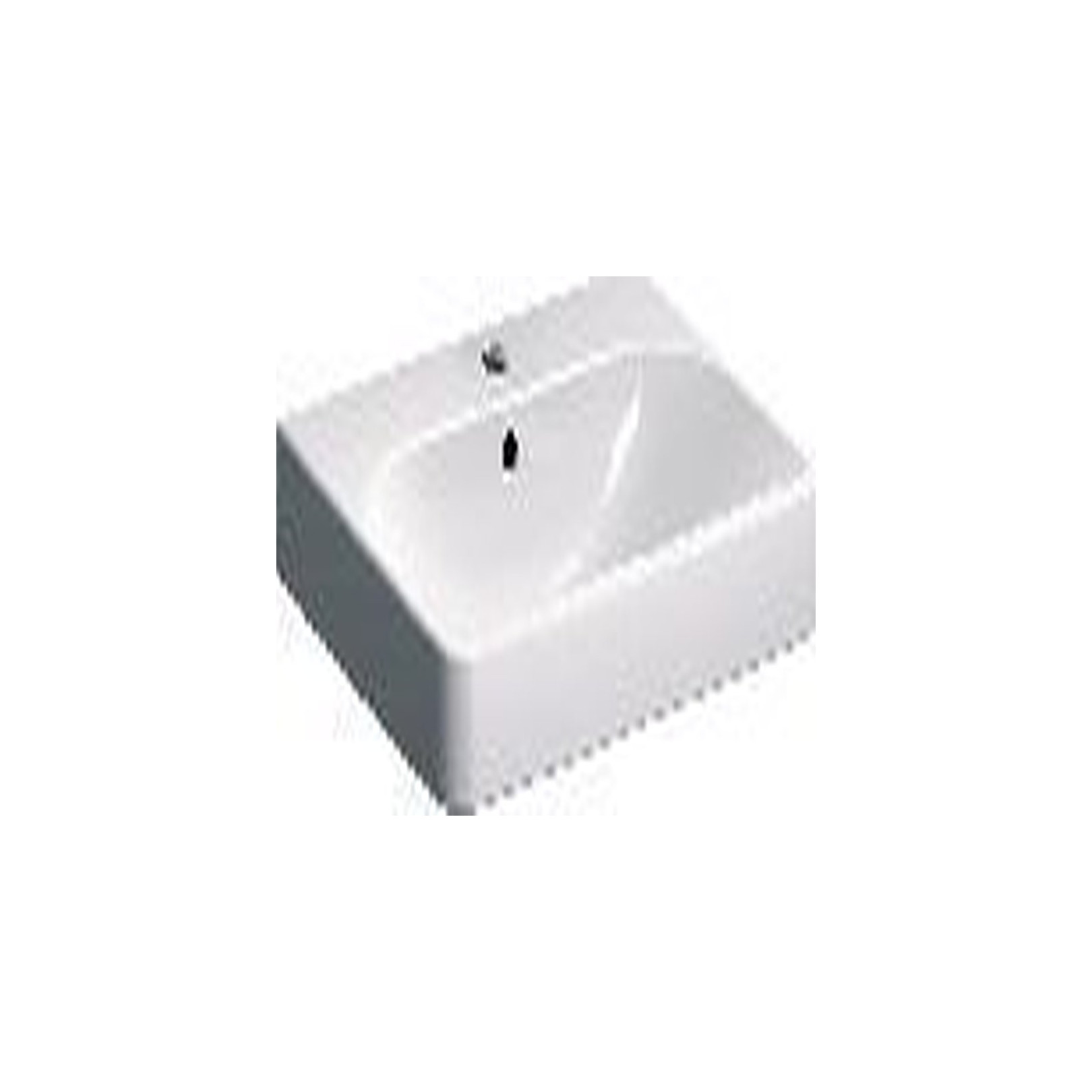 Geberit Waschtisch Smyle Square 60x48cm weiß Hahnloch Überlauf Sanitärkeramik 500229011
