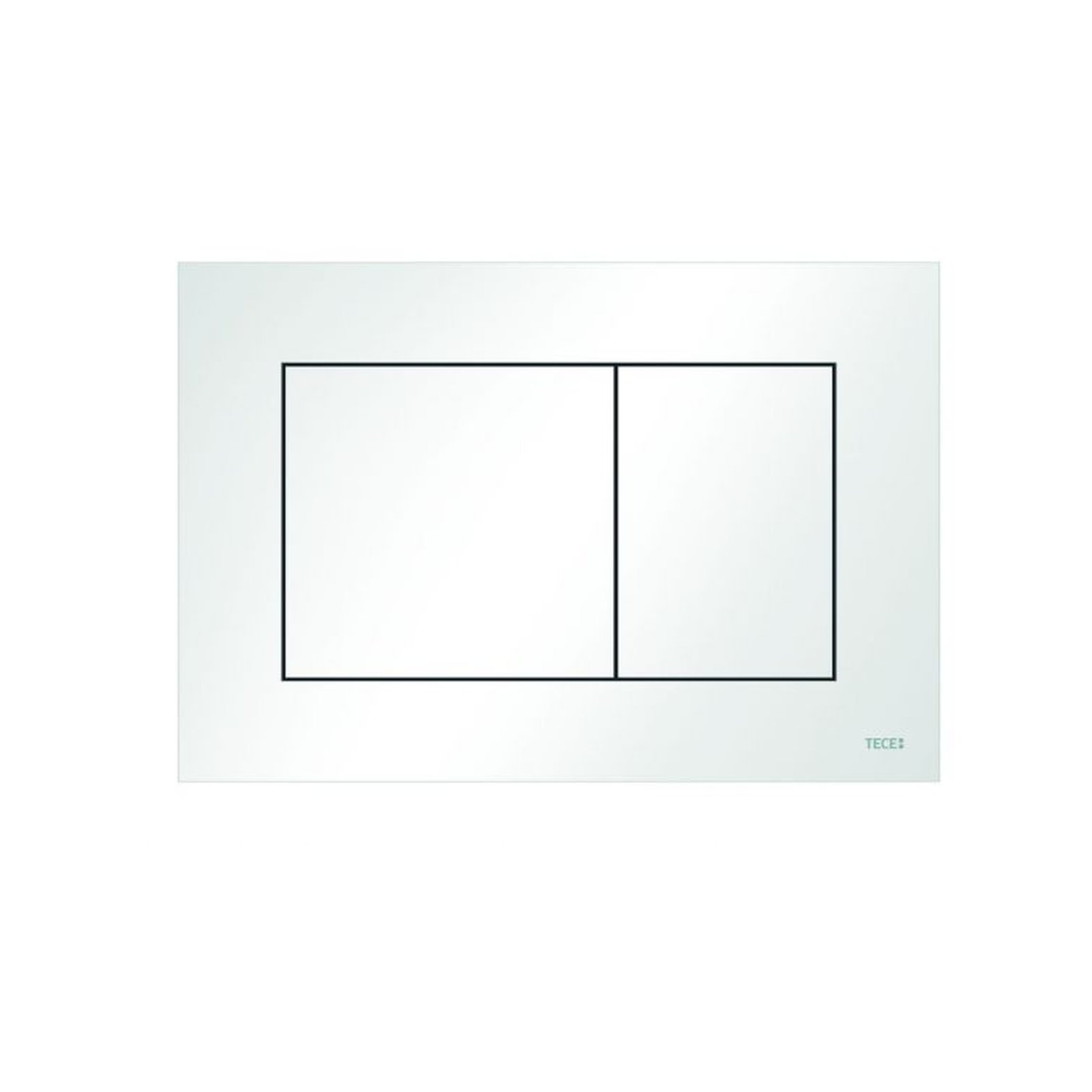 TECE WC-Betätigungsplatte TECEnow Zweimengentechnik weiß flach Kunststoff gummigepuffert 9240400