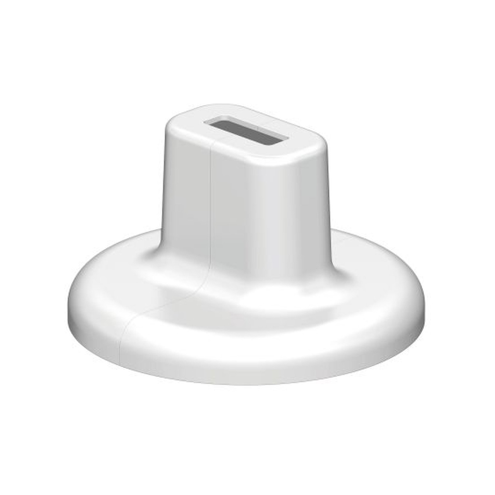 WEMEFA Fußabdeckung Super-Standfix-Plus Design-Fußabdeckung Kunststoff weiß glänzend rund 115 mm 10-824-10