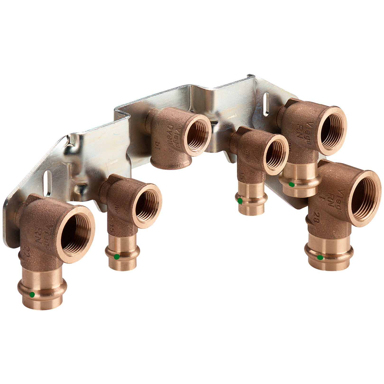 Viega Pressfitting Sanpress 2229 Gasthermen Montageeinheit 1/2 Zoll Junkers Leckwasseranschluss SC-Contur 309398