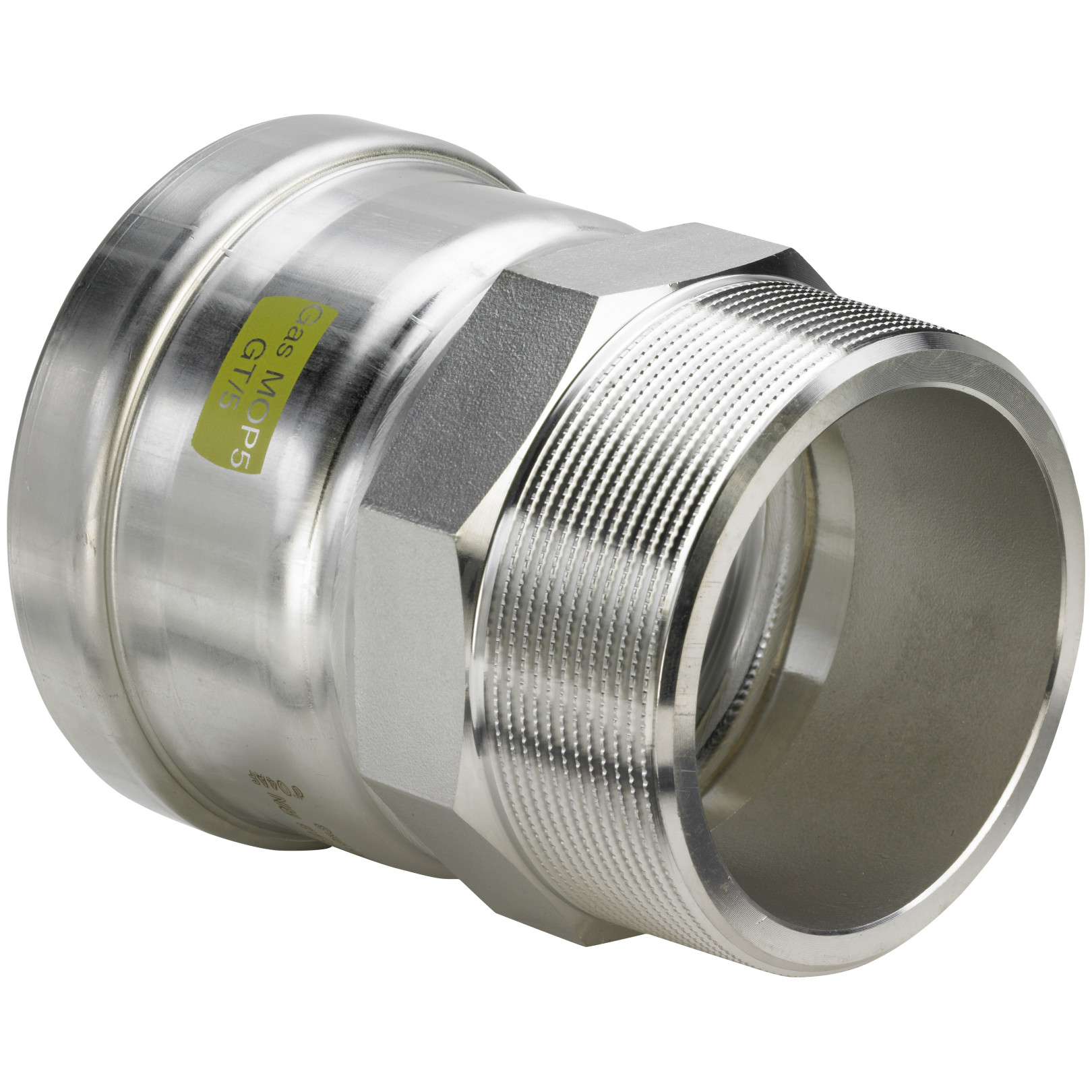 Viega Sanpress Inox G 0211XL ÜbergangsStück 88,9x3 Edelstahl Mehrkant AG 632533