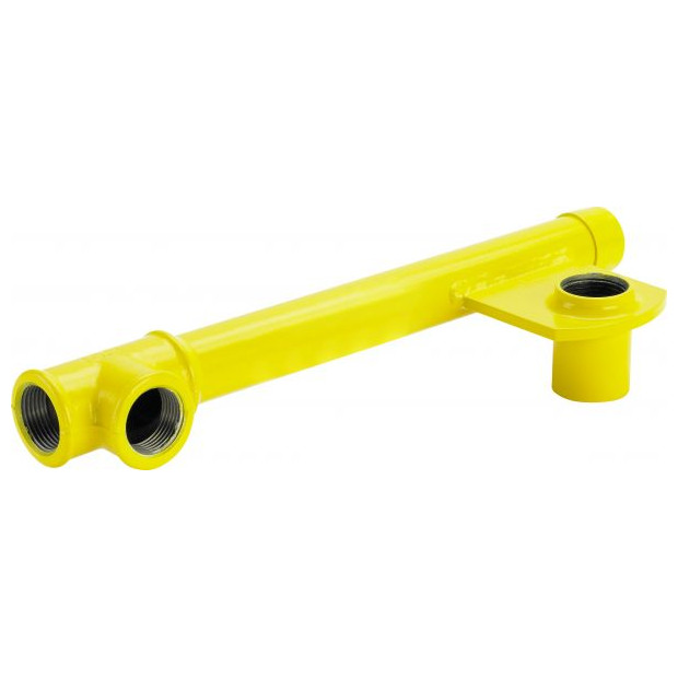 Viega Gasverteilereinheit G2340 531621 1-1-4-Zoll x 1-Zoll Stahlrohr gelb pulverbeschichtet Rp-Gewinde R-Gewinde HTB 4015211531621