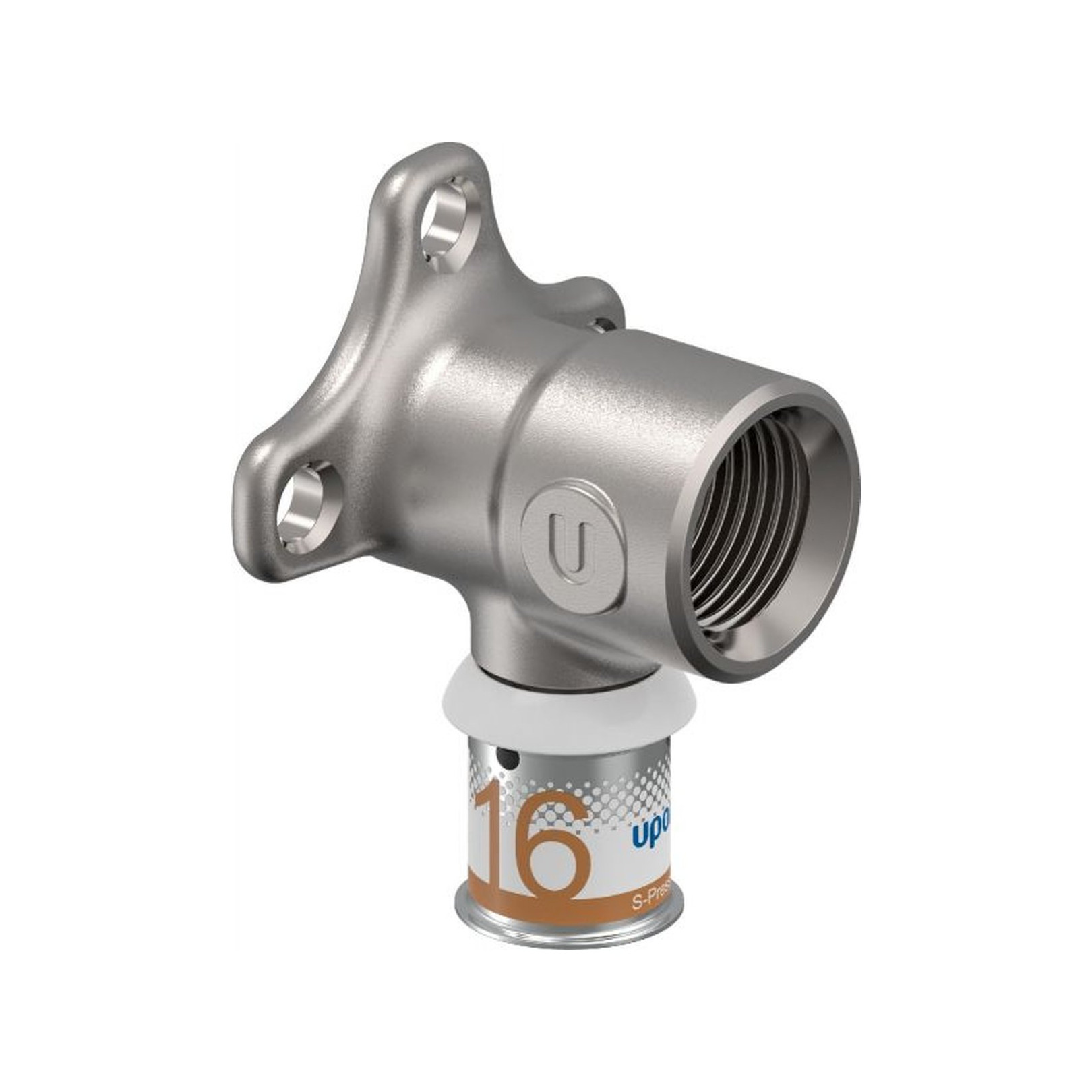 Uponor S-Press PLUS Wandscheibe 16mm DN15 IG Pressmuffe Edelstahlpresshülse DVGW 1070639