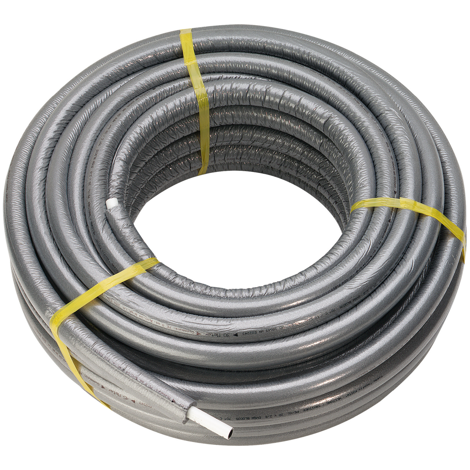 Viega Mehrschichtverbundrohr Sanfix Fosta PE-Xc/Al 25x2.7mm 25m Dämmung 9mm weiß 625092