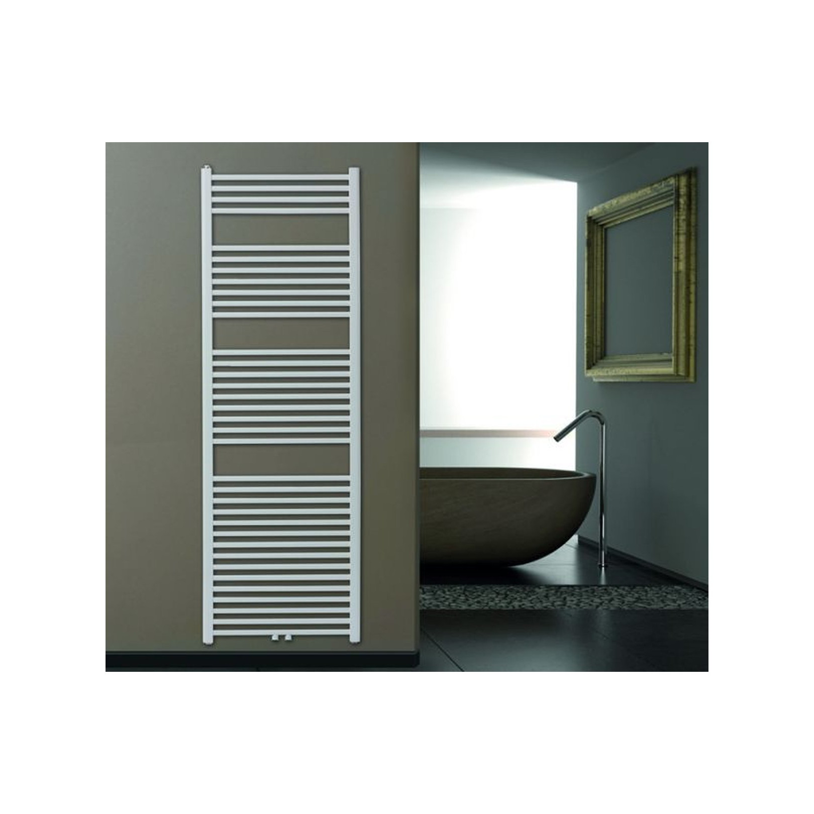 H.M. Heizkörper THETIS Badheizkoerper gerade 1800x500mm Stahl weiss 511-18050-k