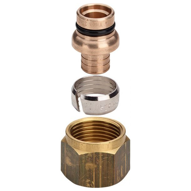 Viega Klemmverschraubung Sanfix 2019 16mm Rotguss Verteiler 100988