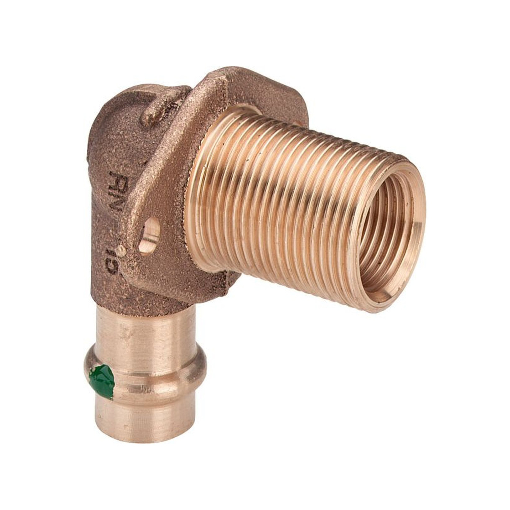 Viega Pressfitting Sanpress 2232.1 Wanddurchführung 15x1/2IGx3/4AGx35mm Rotguss SC-Contur 279318