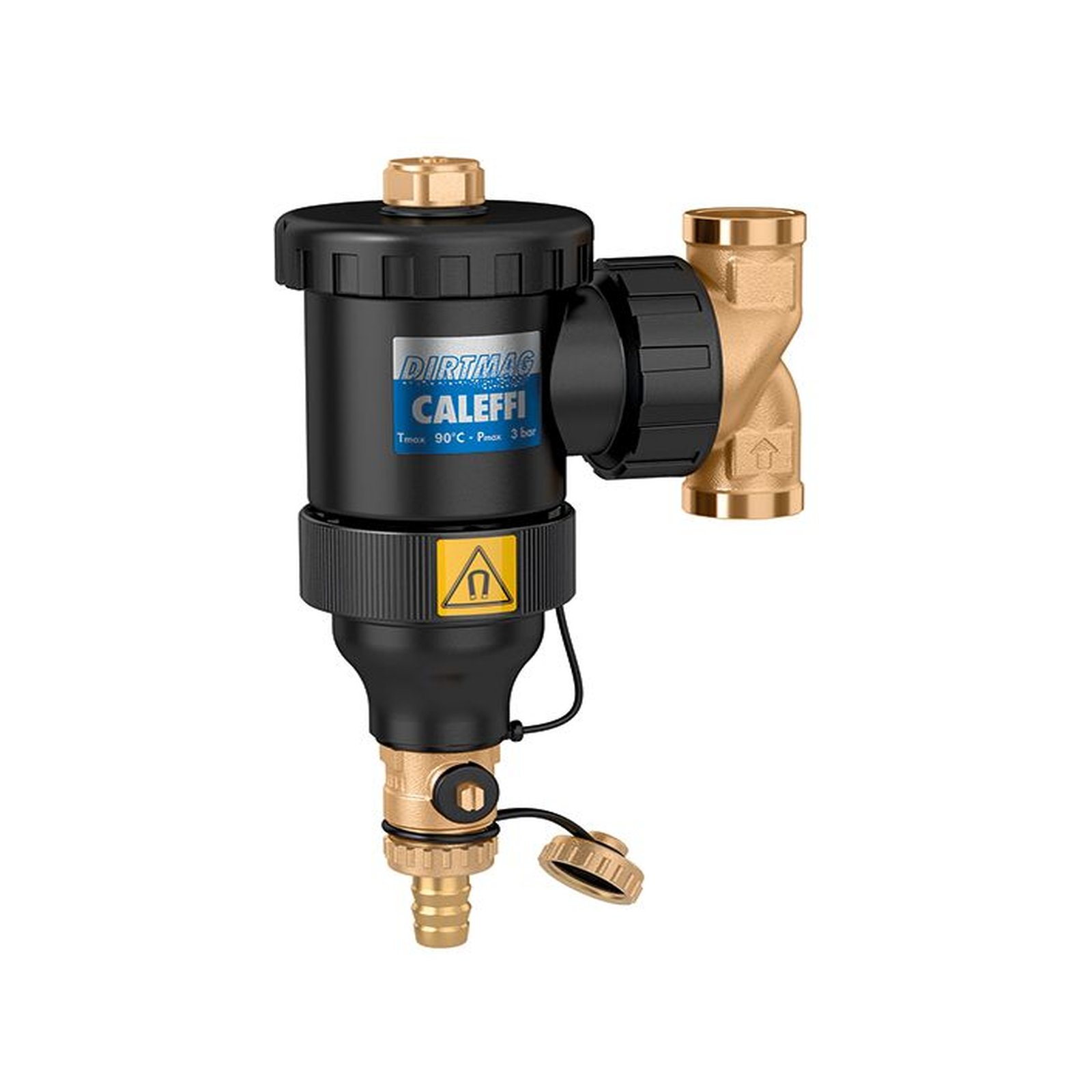 Caleffi Schlammabscheider Dirtmag 545345 3/4 Zoll Magnet Technopolymer IG-Anschlüsse