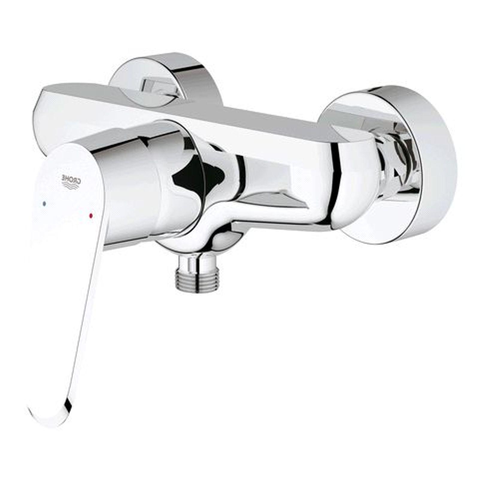 Grohe Brausebatterie Eurodisc C Wandmontage eigensicher SilkMove 46 mm Chrom 33569002