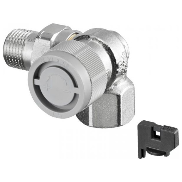 Oventrop Thermostatventil AQ DN15 Winkeleck rechts Q-Tech stufenlose Voreinstellung 1183363