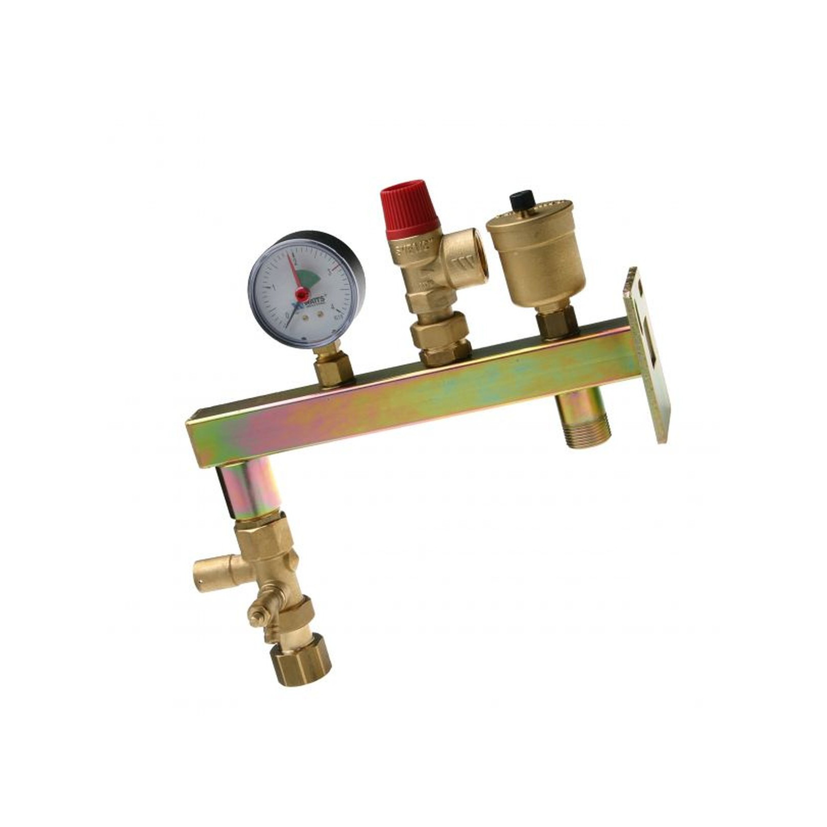 WATTS Gefäßanschlussgruppe GAG KAV Sicherheitsventil Manometer Schnellentlüfter 10017890