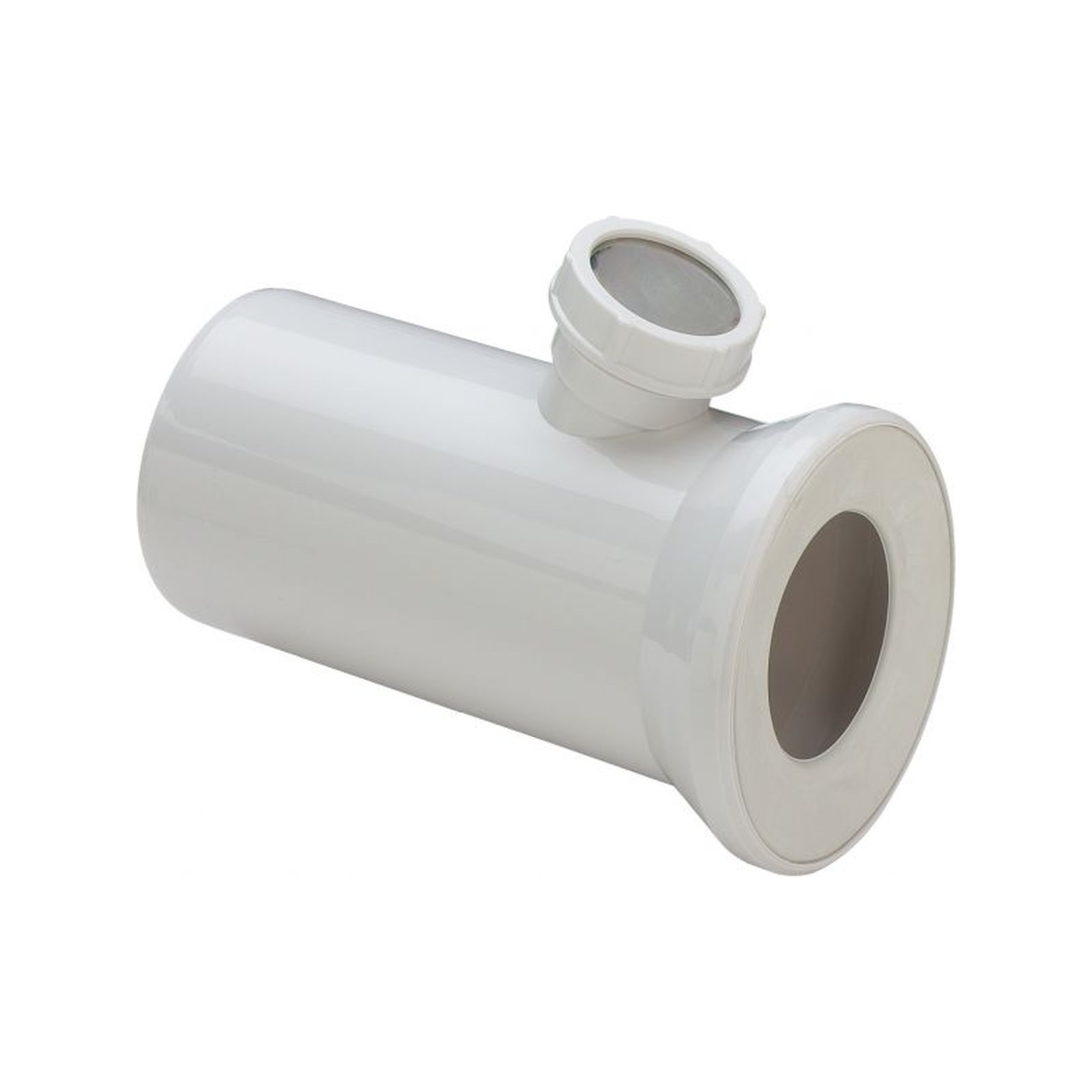 Viega Klosett-Anschluss-Stutzen 3815.2 DN 100x175 m Anschl 50 mm Kunststoff Lippendichtung Zusatzanschluss weiß 119645