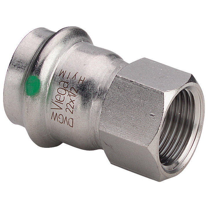 Viega ÜbergangsStück Sanpress Inox 2312 54 mm Rp 2 SC-Contur Edelstahl EPDM Mehrkant 436681
