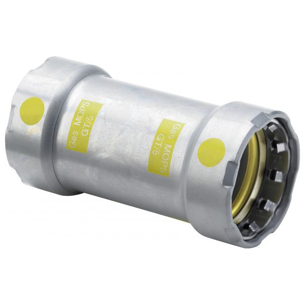 Viega Schiebemuffe Megapress-G 4615.5 11-2 Zoll Stahl verzinkt Pressanschluss SC-Contur 738716