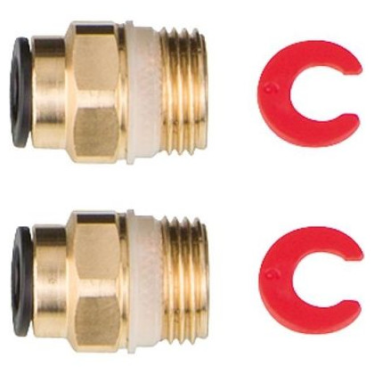 John Guest Ölleitung Erweiterungsset SET6004-E2 2x Einschraub Verbinder 6mm G-3-8 2x Sicherung