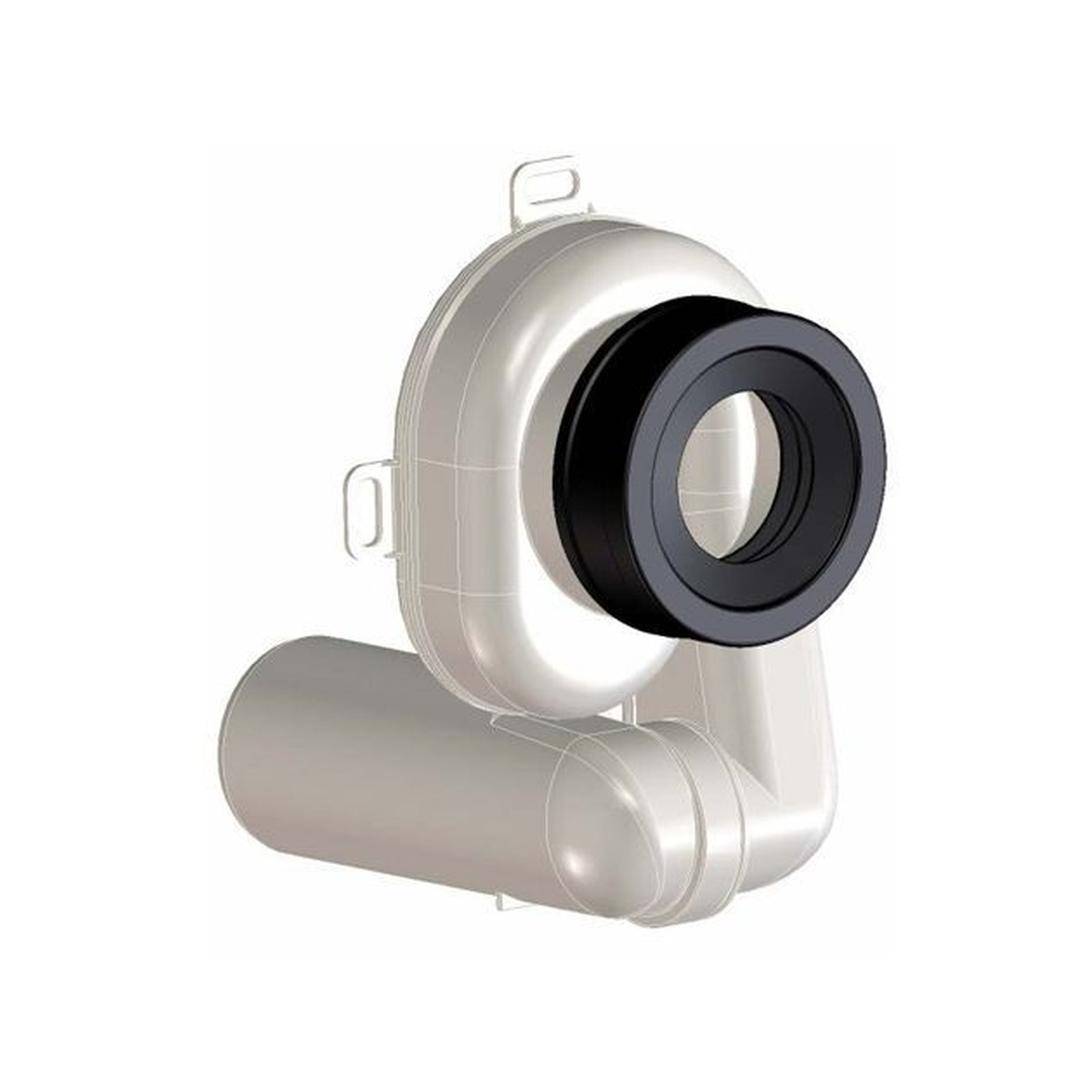 Urinal-Absaugsiphon HL 430 360021 DN 50, Abgang senkr.u.waagerecht