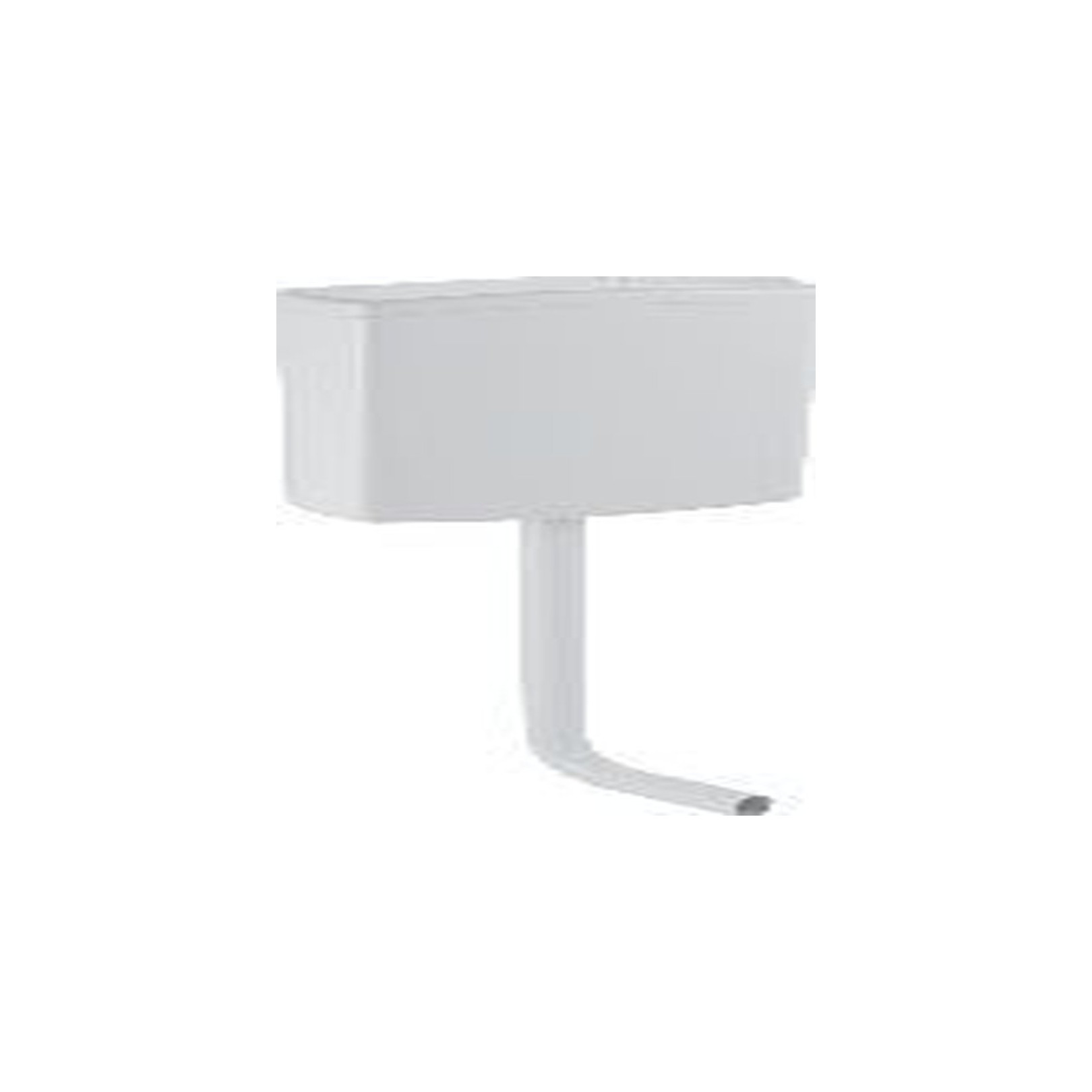 Geberit Aufputzspülkasten AP140 2-Mengen-Spülung halbhoch Wasseranschluss hinten Mitte weiß-alpin 140305111