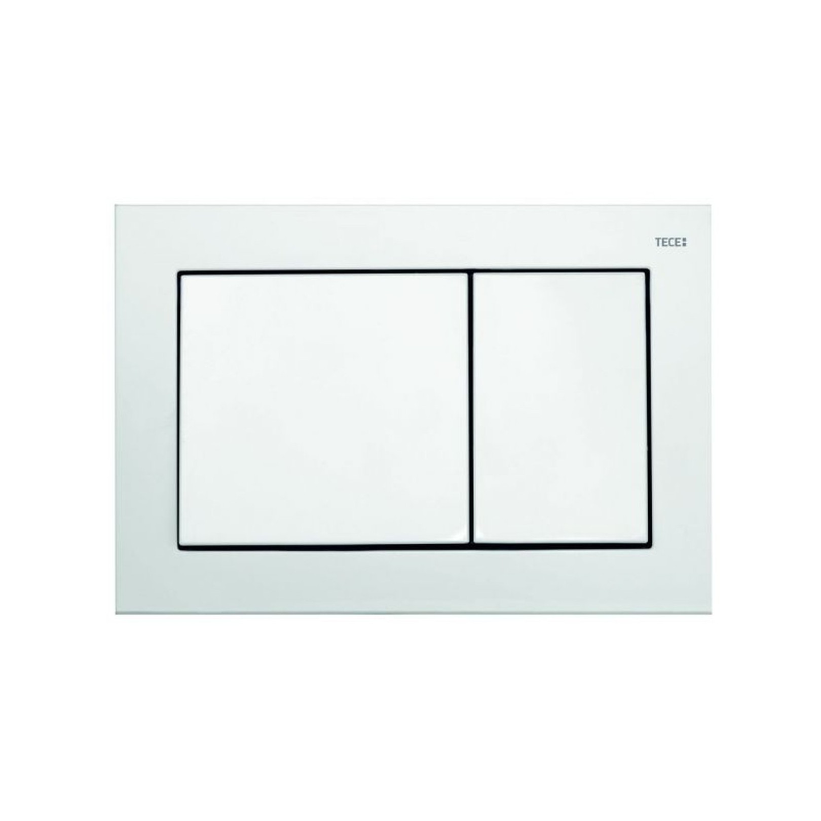 TECEbase WC-Betätigungsplatte Zweimengentechnik weiß glanz 9240700