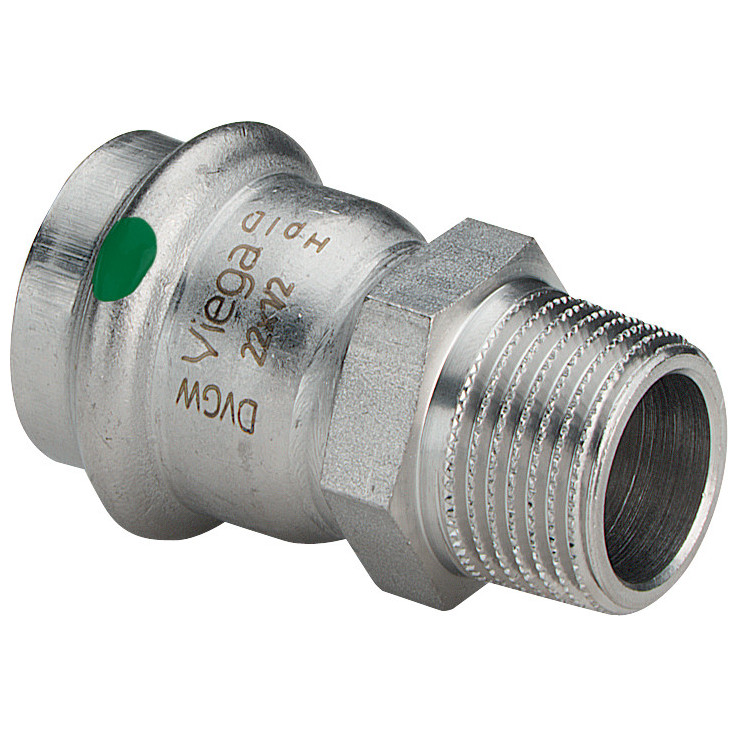 Viega Sanpress Inox 2311 ÜbergangsStück 54x2 AG nichtrostender Stahl 436568
