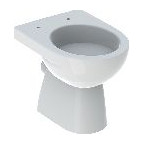 Geberit Stand-WC Renova Tiefspüler spülrandlos waagerecht Sanitärkeramik teilgeschlossene Form weiß 500810012