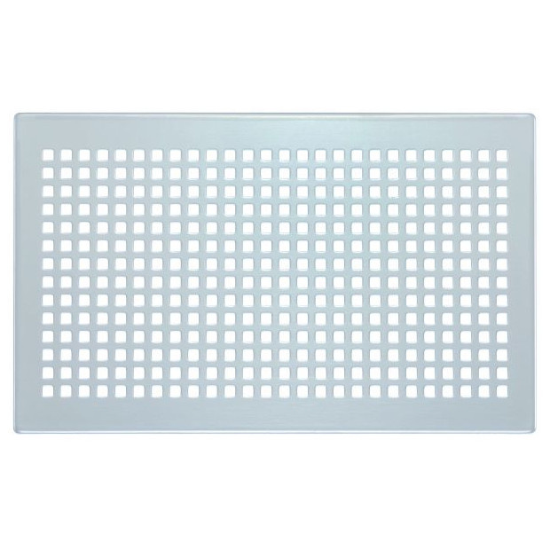 Zehnder Design-Abdeckgitter ComfoGrid Torino CLD Edelstahl 260x160 mm quadratische Lochung 990320630