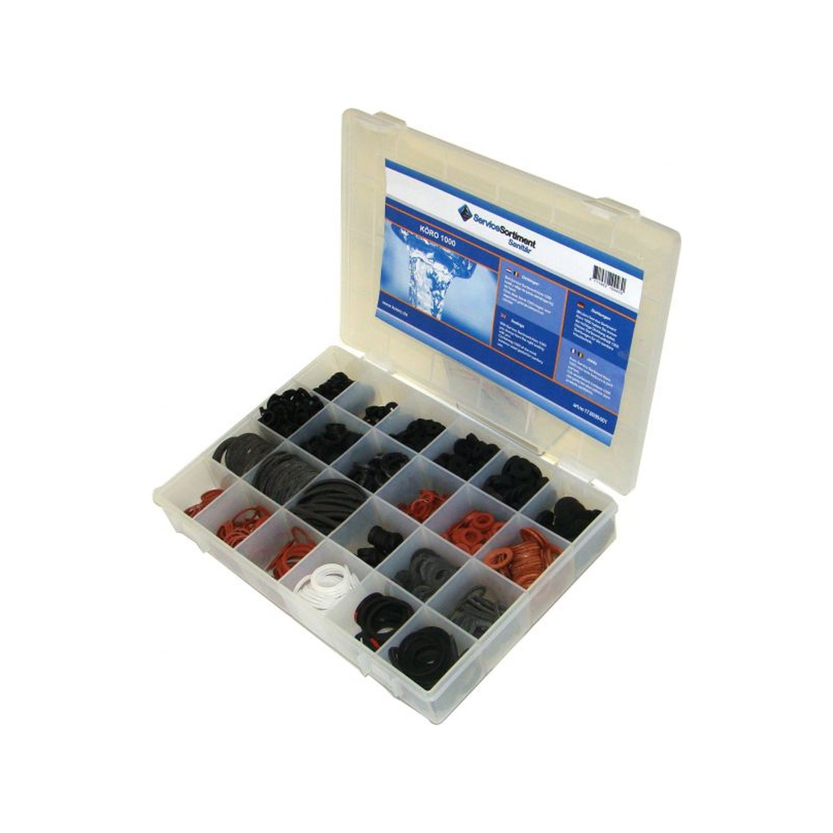 Köro Dichtungs-Sortiment 1000 gebraeuchliche Dichtungen Kasten 176939001
