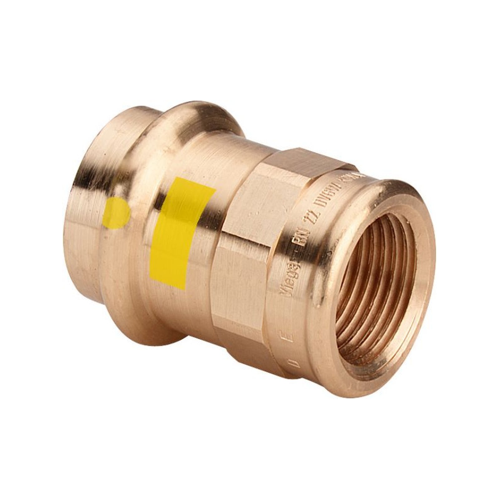 VIEGA Profipress G Übergangsstück 2612 42 mm x Rp 1 1/2 Rotguss SC-Contur Mehrkant 346454