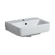 Geberit Renova Plan Handwaschbecken 45x34 cm Hahnloch mittig Überlauf weiß 501624001