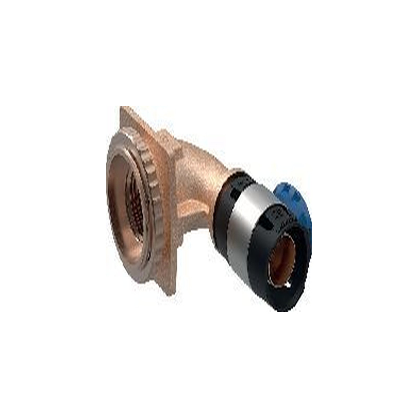 Geberit FlowFit Anschlusswinkel 90 Grad Rotguss 16 mm 1/2 Zoll bleifrei Pressindikator 620890001