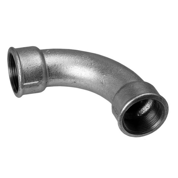 SCHMIDT HERMANN Temperguss-Bogen Nr.2 21-2-Zoll 90-Grad 2-IG verzinkt 13002065