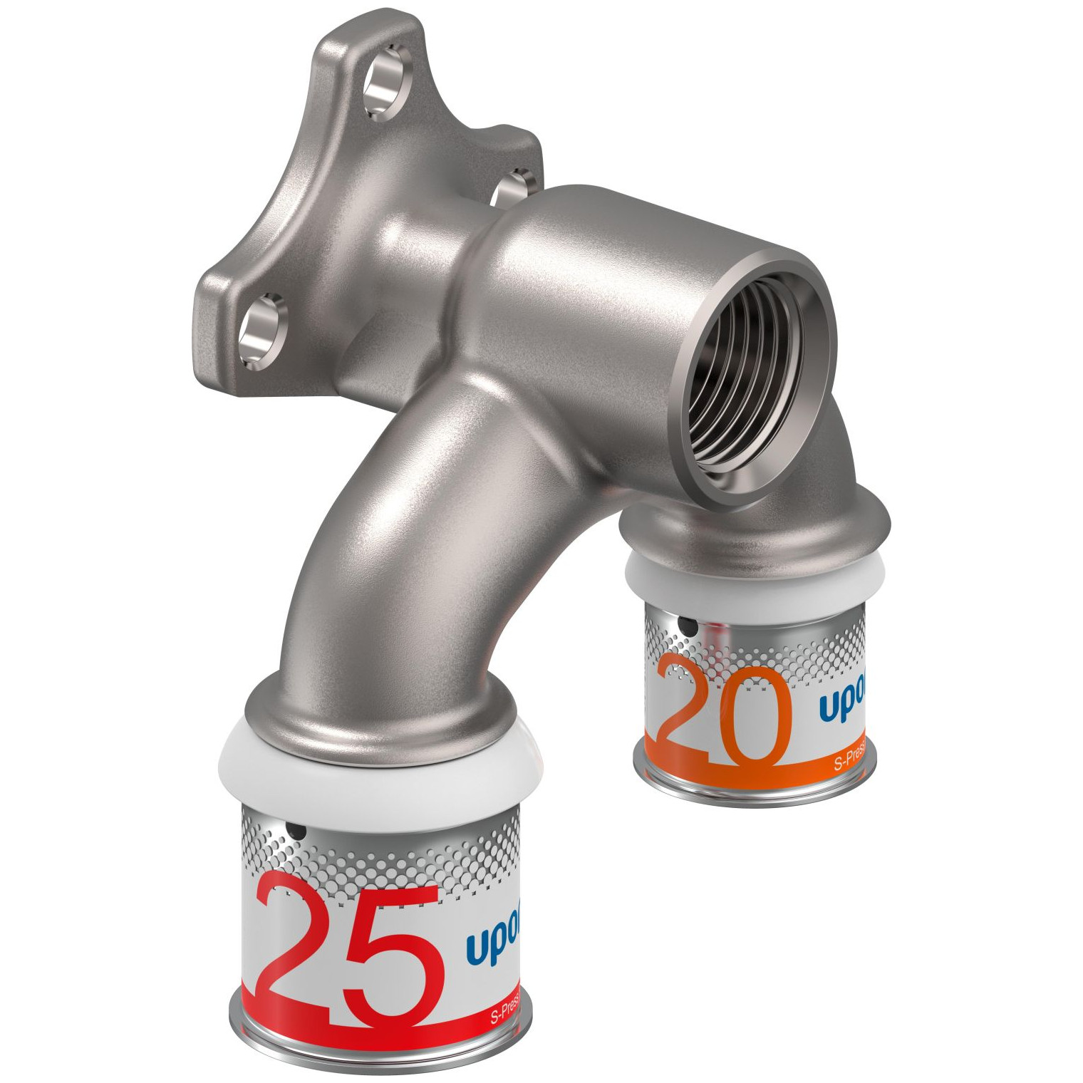 Uponor S-Press PLUS U-Wandscheibe U-Stück 25mm DN15 20mm IG Pressmuffe DVGW 1070634